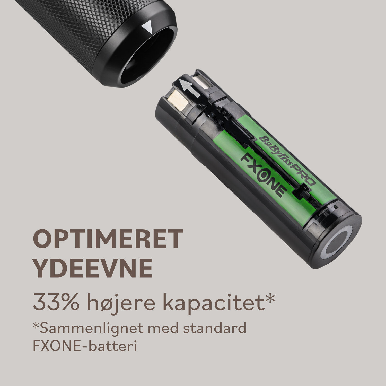 FXONE Lithium-ion replacement battery + 33% higher capacity